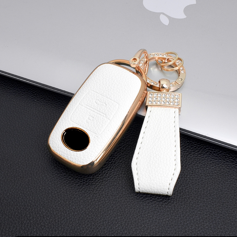 เคสกุญแจรีโมทรถยนต์ฝาครอบกุญแจรถผู ้ ถือหนัง For Toyota Yaris Cross 2023-2025 - รูปที่ 2