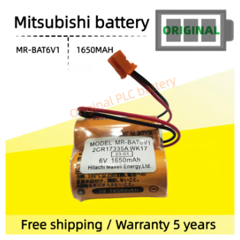Original MR-BAT6V1SET 2CR17335A WK17 6V แบตเตอรี่ลิเธียมสําหรับ Mitsubishi M80 ระบบไดร์เวอร์ MR J4 S