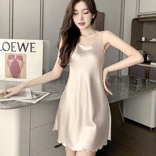 Pinkcool ชุดนอนเซ็กซี่ ผ้าไหมเรยอน แบบสายคล้องคอ แบบบาง สําหรับผู้หญิง ขายดี