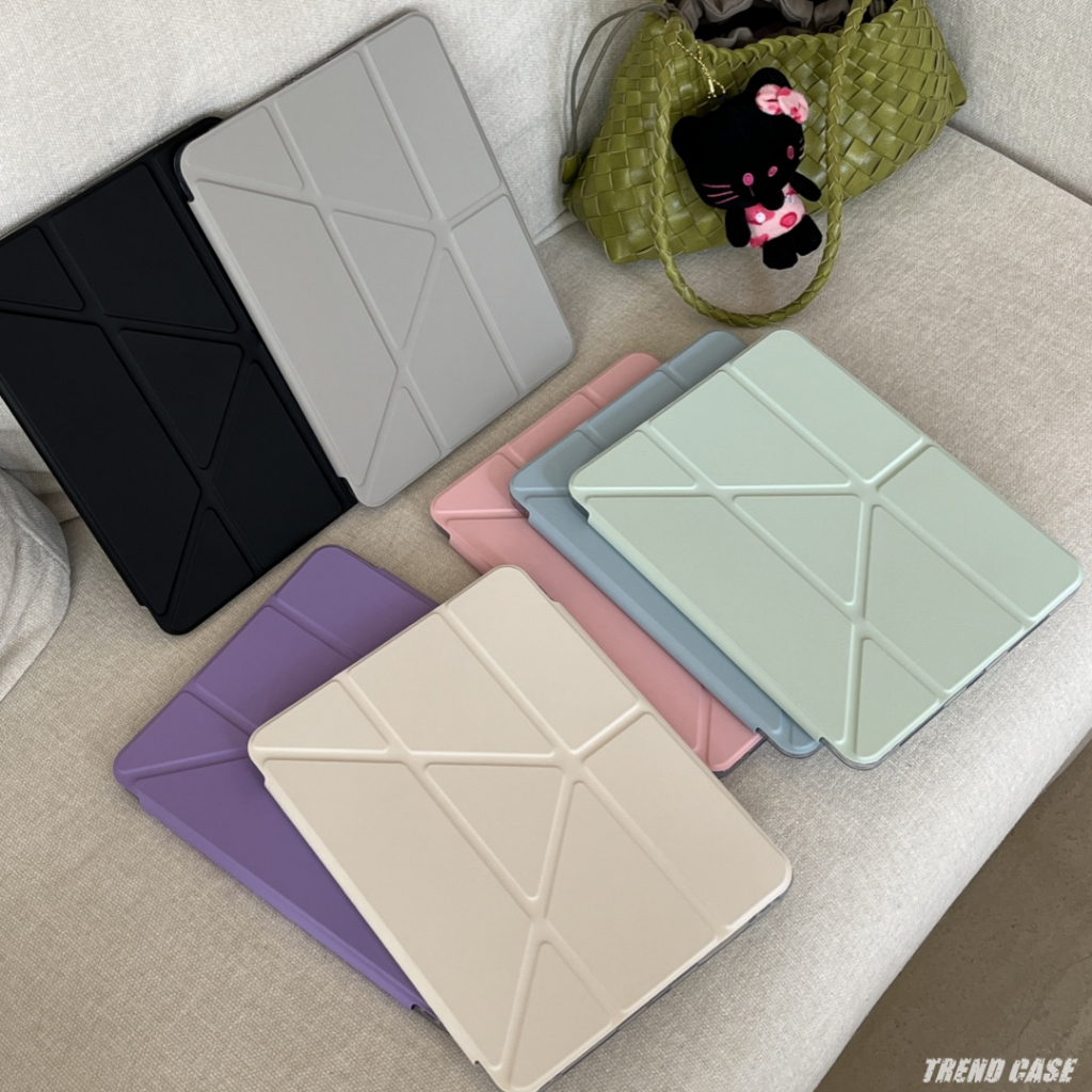 Simple สําหรับ iPad Air 11 M2 M3 2025 A16 11th Air 5 4 Pro 13 นิ้ว M4 Air13 iPad 10th 9th 8 7 10.2 Mini 6 พร้อมผู้ถือปากกาฝาครอบ