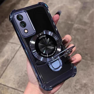 เคสสําหรับ OPPO A3 Pro 5G ใหม่วงเล็บแว่นขยายฟังก์ชั่นโทรศัพท์มือถือเปลือกนิ่ม