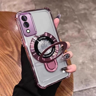 เคสสําหรับ OPPO A3 Pro 5G ใหม่วงเล็บแว่นขยายฟังก์ชั่นโทรศัพท์มือถือเปลือกนิ่ม