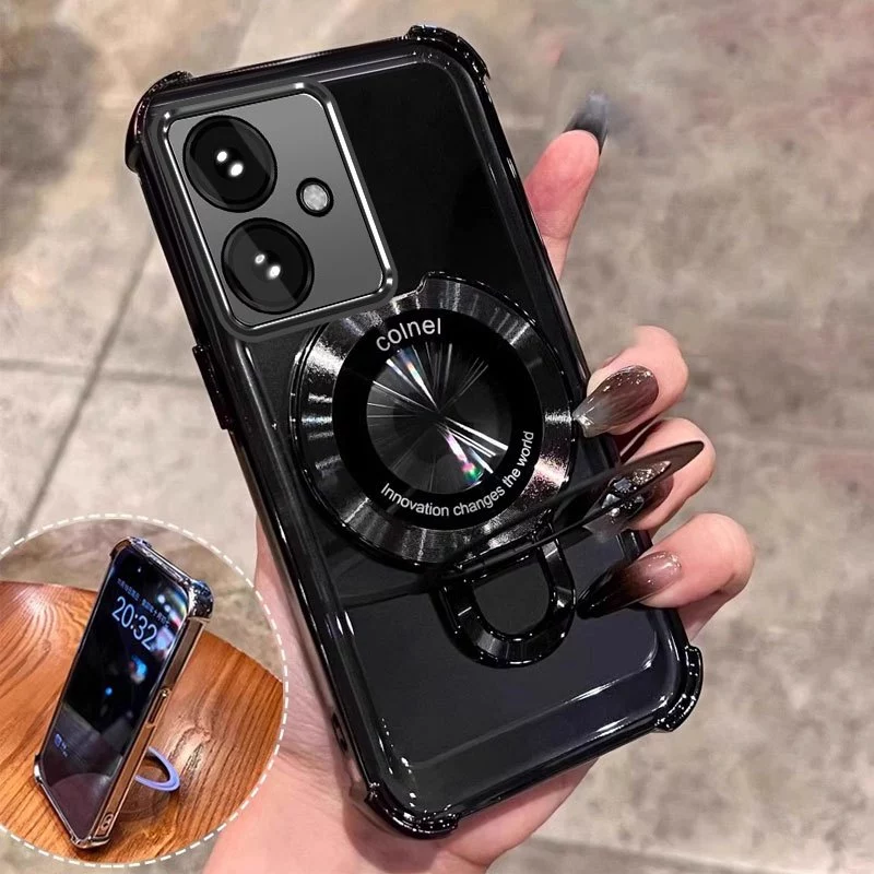 เคสสําหรับ OPPO A79 5G ใหม่วงเล็บแว่นขยายฟังก์ชั่นโทรศัพท์มือถือเปลือกนิ่ม