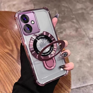 เคสสําหรับ OPPO A79 5G ใหม่วงเล็บแว่นขยายฟังก์ชั่นโทรศัพท์มือถือเปลือกนิ่ม