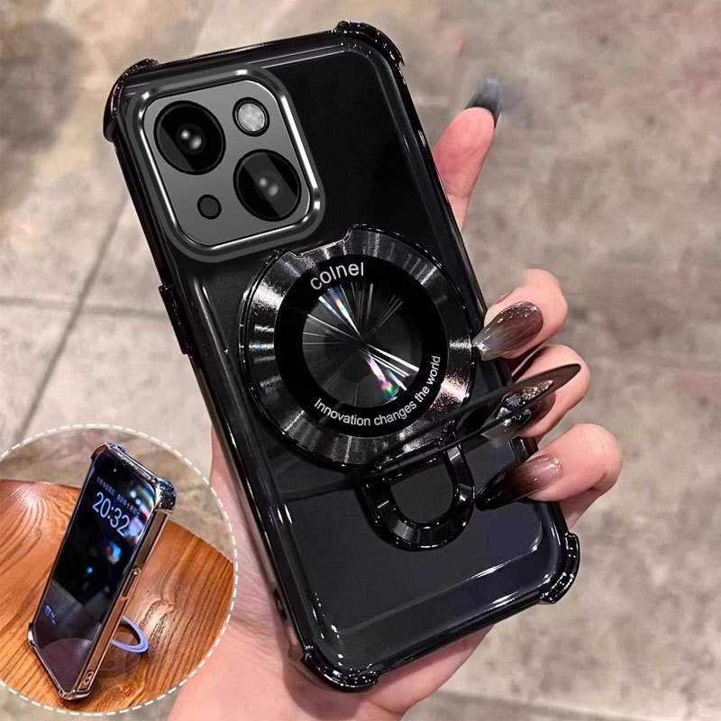 เคสสําหรับ Tecno spark Go 1 spark Go 2025 ใหม่วงเล็บแว่นขยายฟังก์ชั่นโทรศัพท์มือถือเปลือกนุ่ม