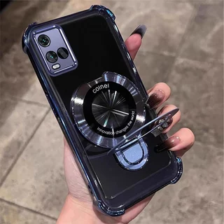 สําหรับ VIVO Y21 Y21s Y21a Y21t Y33s 4G ใหม่วงเล็บแว่นขยายฟังก์ชั่นโทรศัพท์มือถือเปลือกนุ่ม