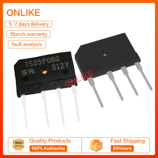10PCS TS25P05G TS25P06G TS25P07G วงจรเรียงกระแสสะพานซ้อนเตาแม่เหล็กไฟฟ้าเครื่องเชื่อมที่ใช้กันทั่วไป