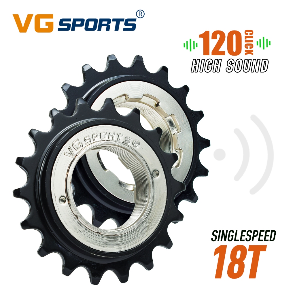 Freewheel สำหรับจักรยาน BMX 1 ความเร็ว พร้อมสต็อก 18T เสียงสูง