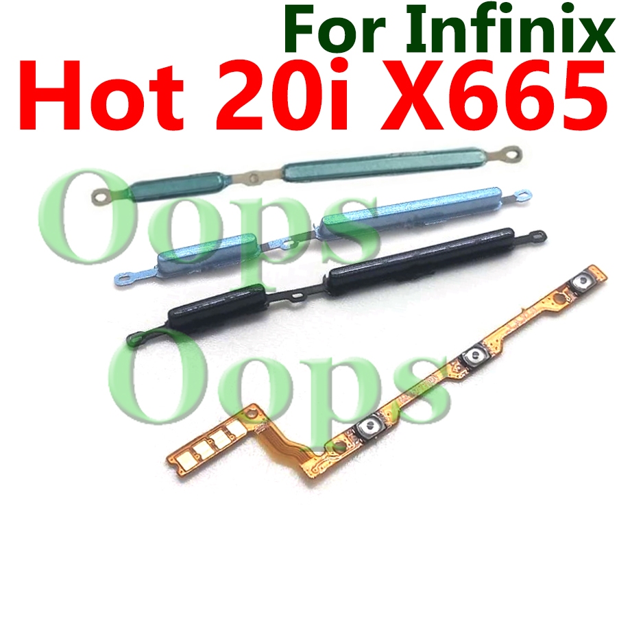 สําหรับ Infinix Hot 20i Power Volume ON OFF ปุ่ม Flex Mute Switch Control Key Out ปุ่มริบบิ้น Flex Cable