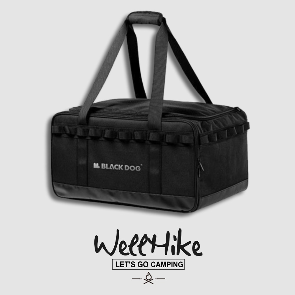 🚚สต็อกพร้อมในกรุงเทพ🚚 BLACKDOG 30L Camping กระเป๋าเก็บของสำหรับการตั้งแคมป์ กระเป๋าใส่ของจิปาถะจุได้มากสำหรับการเดินทางปิกนิกกลางแจ้ง