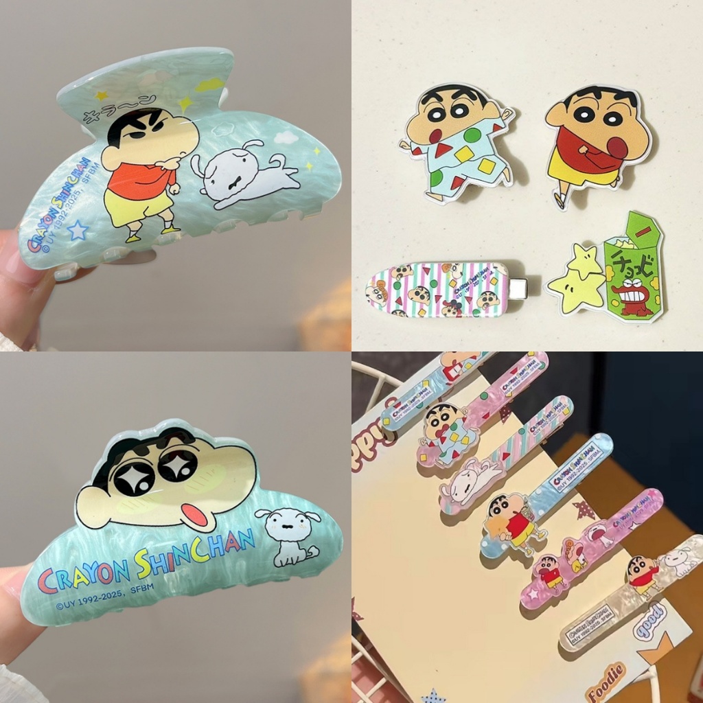 Crayon Shin-Chan คลิปฉลามน่ารักกิ๊บติดผมหมองคล้ําเครื่องประดับผม