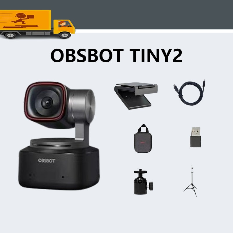 OBSBOT Tiny2 กล้องสด 4K HD หัวกล้องความงามพิเศษอุปกรณ์สตรีมมิ่งสดคอมพิวเตอร์