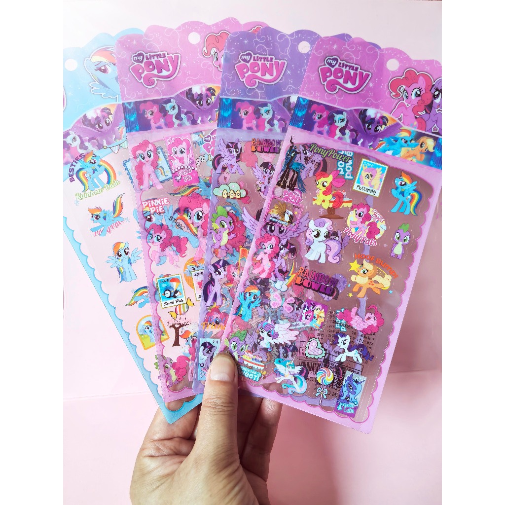 สติกเกอร์การ์ตูนน่ารักจาก My Little Pony แบบ PET ใสกันน้ำ รุ่นใหม่