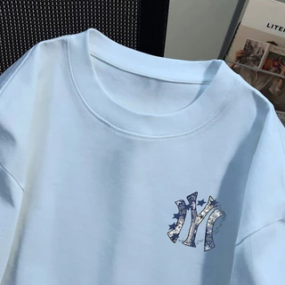 【พร้อมส่ง】🔥NASA ผ้าฝ้ายแท้100% ใส่ได้ทั้งชายหญิง เสื้อ ทรงโอเวอร์ไซส์ เสื้อยืด คอกลม แขนสั้น🌸ลายพิมพ์ลวดลายYG922