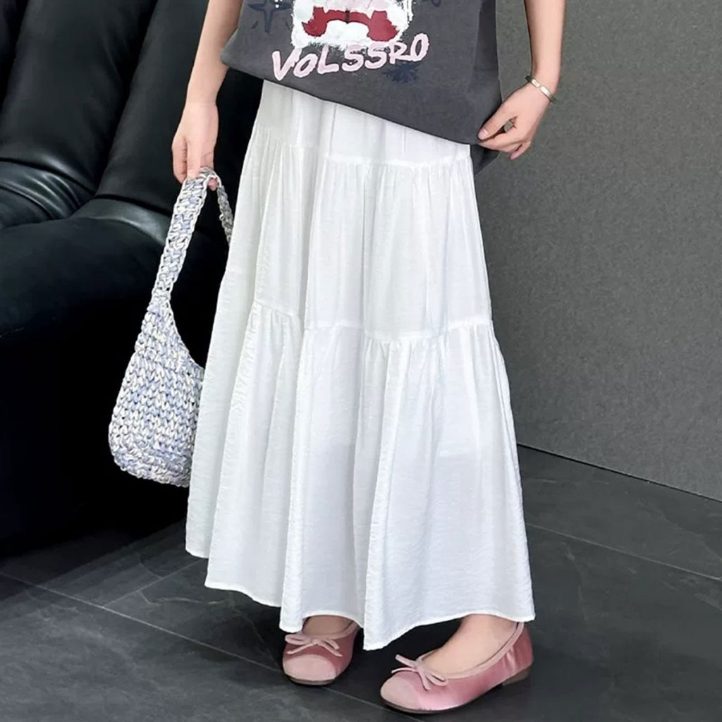 SweetKids พร้อมส่งจากกทม🌸เสื้อผ้าเด็กผญ🍓ชุดเซ็ตเด็กผู้หญิง แขนสั้น กระโปรงยาว ลายการ์ตูน แฟชั่นฤดูร้อน เย็นและระบายอากาศได้ดี - รูปที่ 6