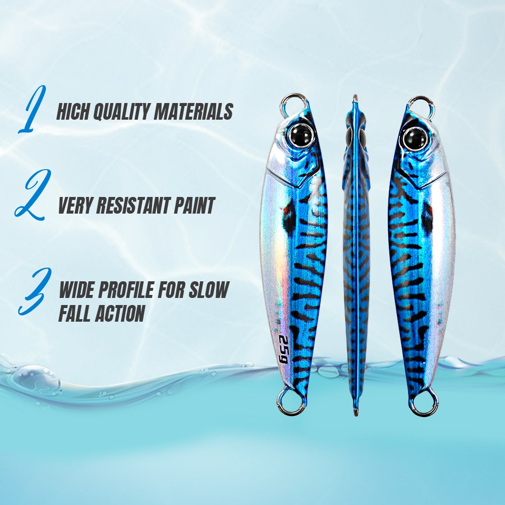 JIGGING PRO น้ําเค็มโลหะ Cast Micro Jig ช้อน Lure 10g 14g 22g 25g 30g 40g เหยื่อประดิษฐ์ Shore ช้า Jigging เหยื่อตกปลาปลา Tackle ราคา ถูกที่สุด ดีลบีเคเค แกลเลอรีภาพที่ 3