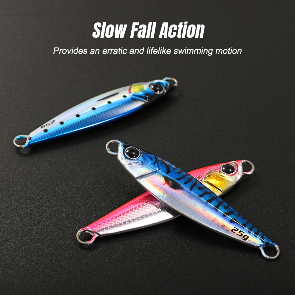 JIGGING PRO น้ําเค็มโลหะ Cast Micro Jig ช้อน Lure 10g 14g 22g 25g 30g 40g เหยื่อประดิษฐ์ Shore ช้า Jigging เหยื่อตกปลาปลา Tackle ราคา ถูกที่สุด ดีลบีเคเค แกลเลอรีภาพที่ 5