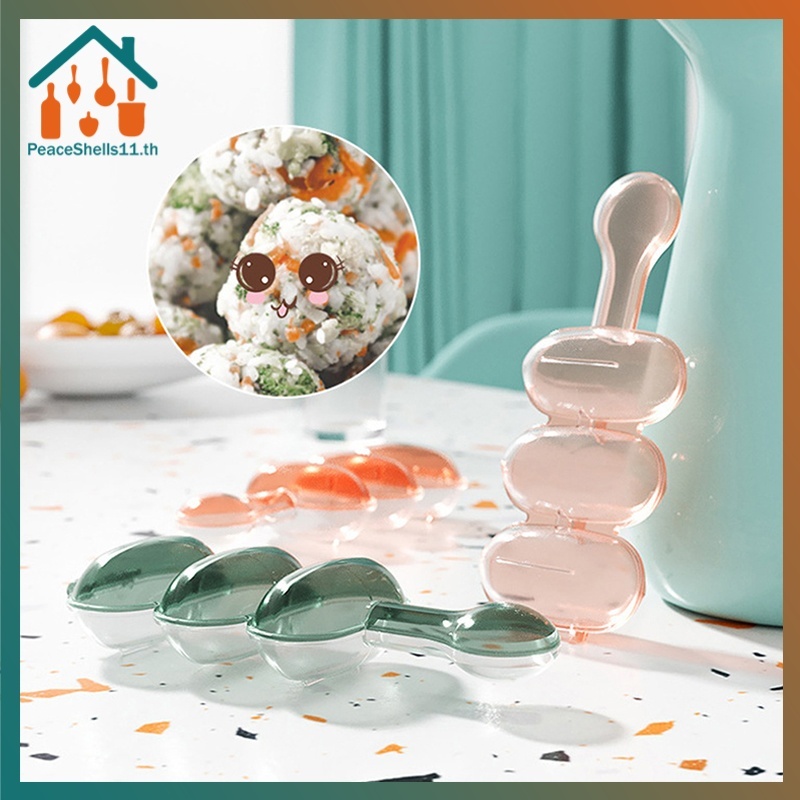 ชุดทําแม่พิมพ์ซูชิ DIY Onigiri เครื่องมือในครัว อุปกรณ์เสริม Bento
