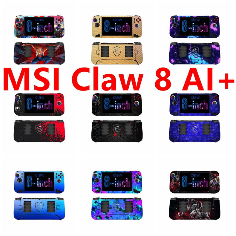 44 สีสติกเกอร์ผิวใช้งานร่วมกับ MSI Claw 8 AI + คอนโซลไวนิล Decal ชุดฟิล์มป้องกันห่อ