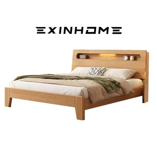 EXINHOME Solid wood Bed frame Single/Queen/King Home Bed frame Bedroom Furniture Bed frame drawers