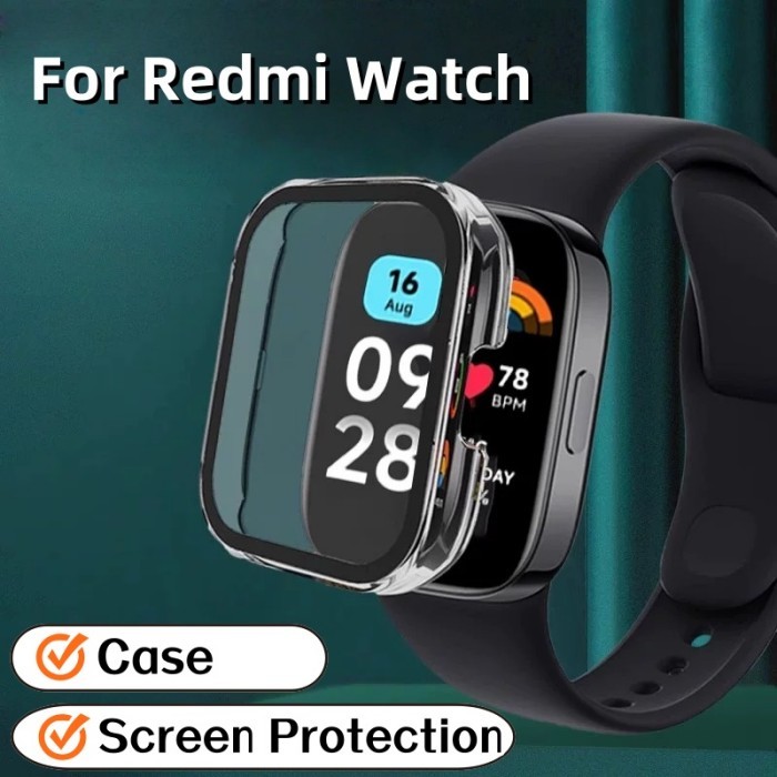 เคสกันกระแทกสําหรับ Redmi Watch 5/5 Lite/5 Active/4/3/3 Active TPU ฝาครอบป้องกันหน้าจอ