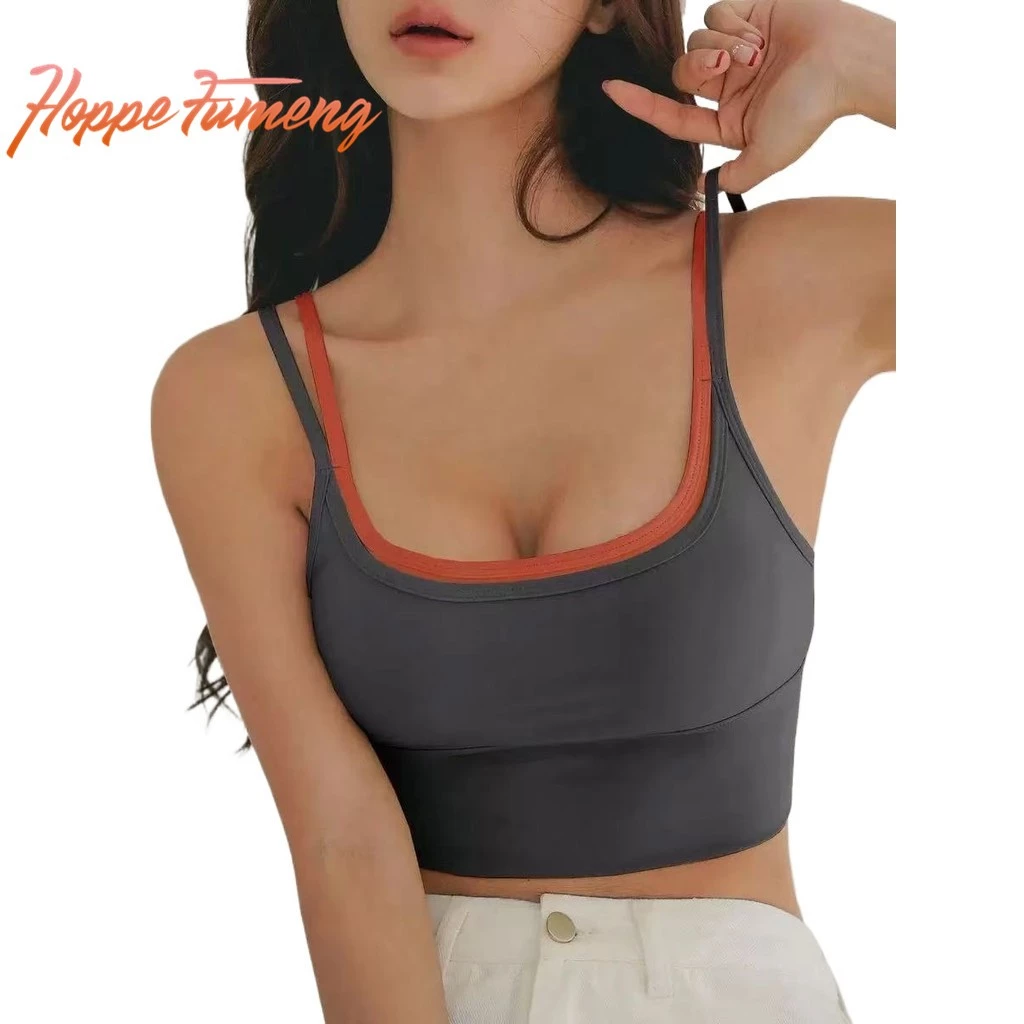 【Hoppe Fumeng】ชุดออกกำลังกายสองชิ้นสำหรับผู้หญิง เหมาะสำหรับโยคะและวิ่ง