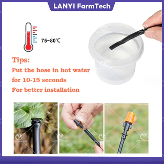 (20ชิ้น) ข้อต่อสายไมโคร 4/7mm ต่อสายไมโคร 5/7 มม. เจาะท่อ PE น้ำหยดปิดดู