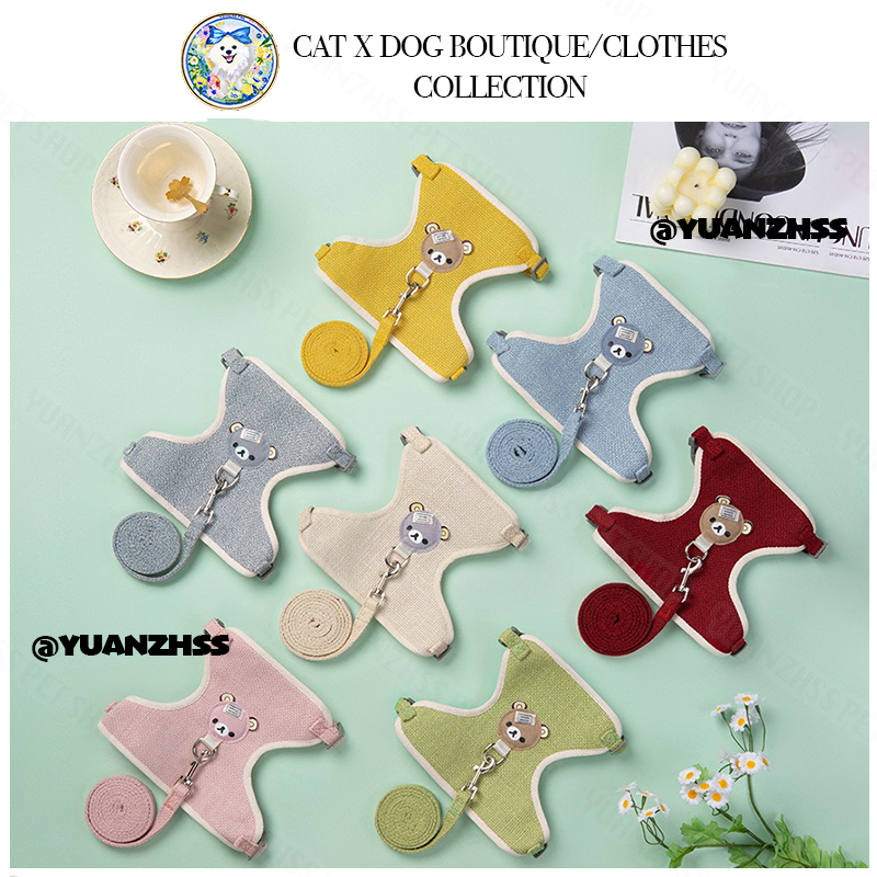เสื้อกั๊กสายรัด Teddy/Bichon - ระบบสายจูงอเนกประสงค์สําหรับสุนัขขนาดเล็ก-กลางและแมว