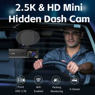 Joysync 3 ช่อง Dash Cam,2.5K ด้านหน้า/720P ภายใน/480P กล้องติดรถยนต์ด้านหลังพร้อมการควบคุม WiFi สําหรับรถยนต์,Dashcams พร้อม Night Vision,การบันทึก Loop,WDR,G-Sensor, จอภาพที่จอดรถ 24H