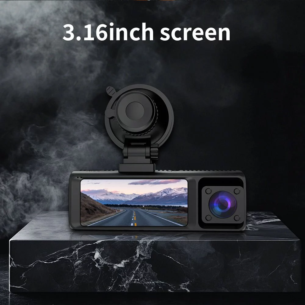 Joysync 3 ช่อง Dash Cam,2.5K ด้านหน้า/720P ภายใน/480P กล้องติดรถยนต์ด้านหลังพร้อมการควบคุม WiFi สําหรับรถยนต์,Dashcams พร้อม Night Vision,การบันทึก Loop,WDR,G-Sensor, จอภาพที่จอดรถ 24H thumbnail 8