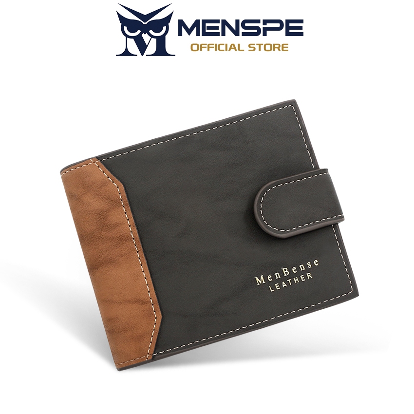 MENSPE Fashion Mens Simple Short Wallet Tri-Fold Multi-Card Position Wallets Tra