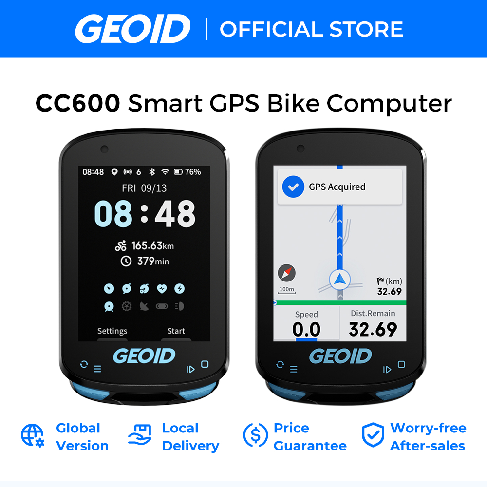 Geoid CC600 จักรยานคอมพิวเตอร์ไร้สายสมาร์ทนําทางจักรยาน Speedometer Automatical เครื่องวัดระยะทาง