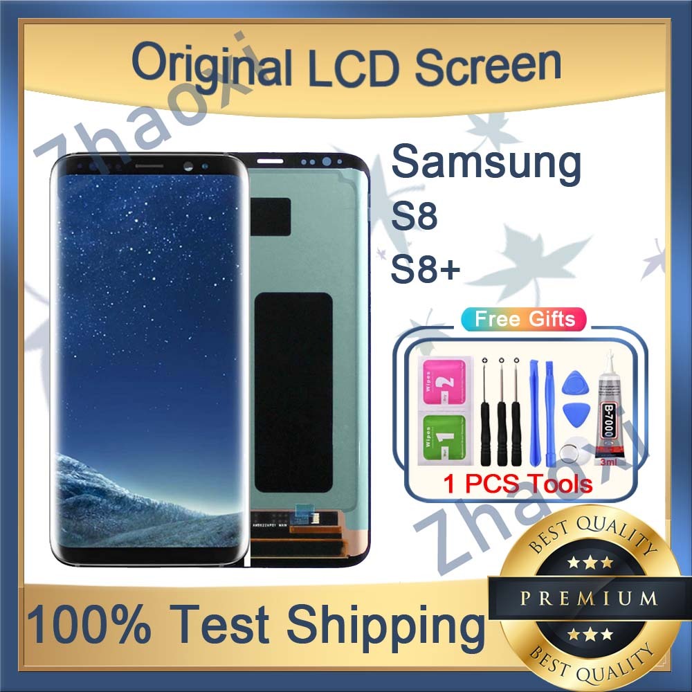 Zhaoxi สําหรับ Samsung Galaxy S8 S8 Plus หน้าจอ LCD พร้อมการเปลี่ยนเฟรม