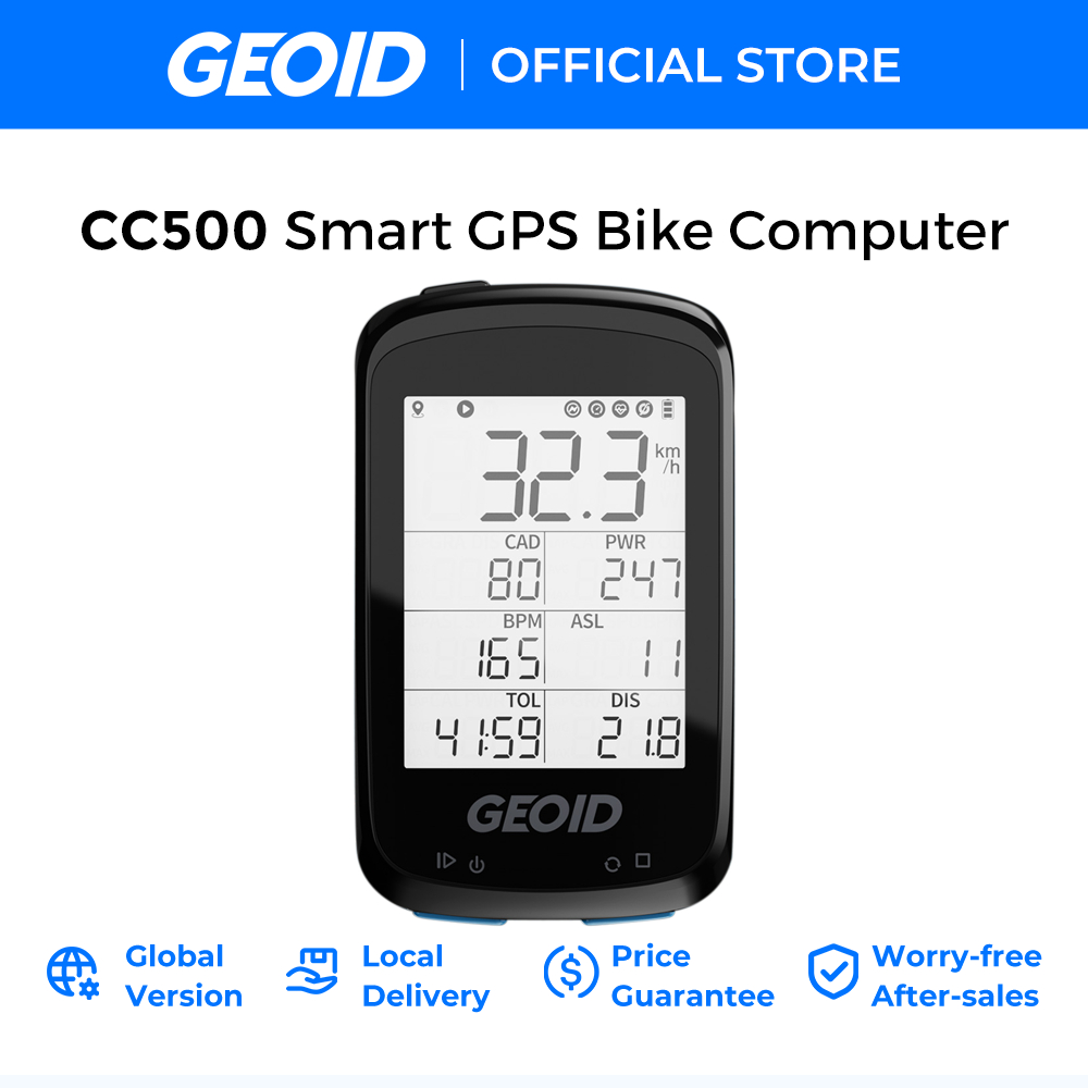 Geoid CC500 GPS จักรยานคอมพิวเตอร์จักรยานเมตรจักรยานคอมพิวเตอร์ไร้สาย Speedometer สําหรับ Road Bike