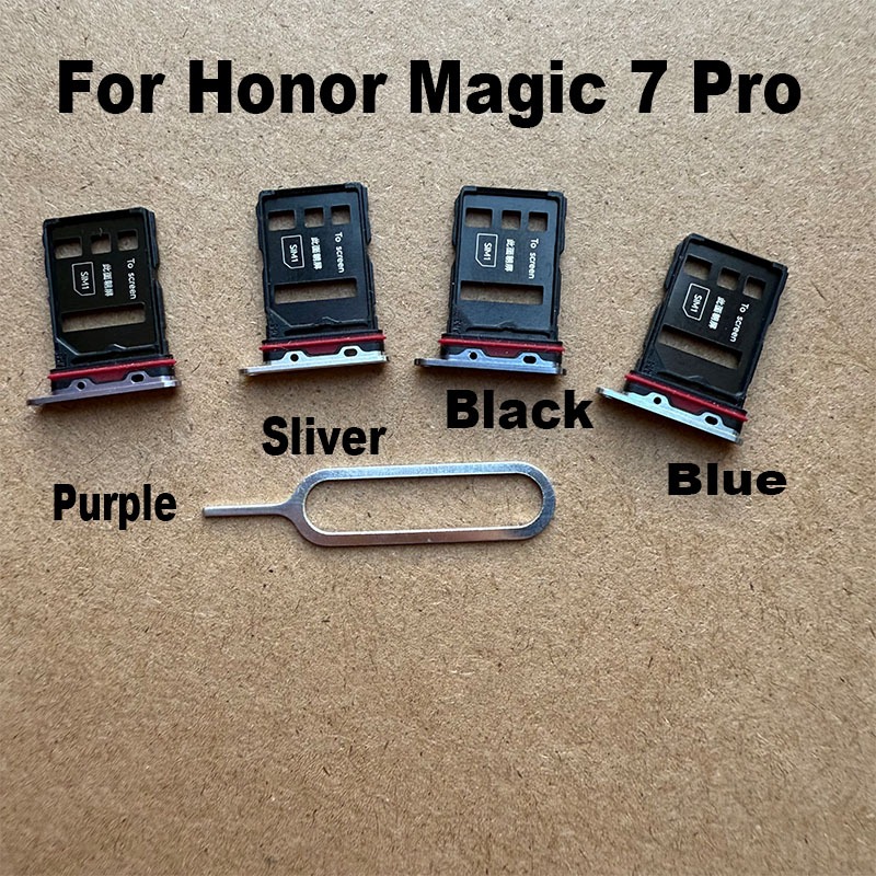 สําหรับ Huawei Honor Magic7 Pro ซิมการ์ดถาดผู้ถือซ็อกเก็ตอะแดปเตอร์เชื่อมต่ออะไหล่ซ่อมเปลี่ยน Magic 7 Pro