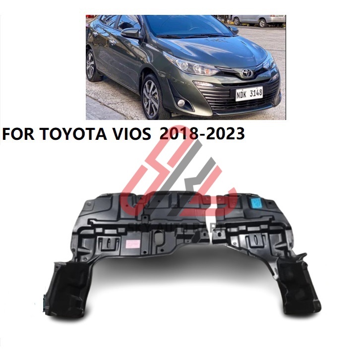 1ชุดเครื่องยนต์สาดโล่ภายใต้ฝาครอบสําหรับ โตโยต้า วีออส ยาริส 2019 2020 2021 2022 2023 เอ็นเอสพี151เครื่องยนต์สาดแผ่นป้องกัน