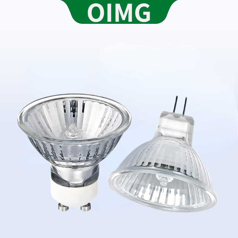 ถ้วยโคมไฟฮาโลเจน OIMG, MR11, MR16, GU10, หลอดไฟละลายขี้ผึ้ง, ลูกปัดสปอตไลท์สมัยเก่าพร้อมหมุด, ไฟหลอด, 12V, 220V, 20W, 35W, 50W