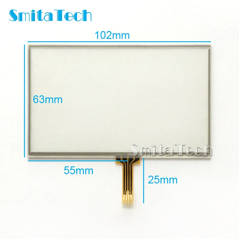 4.3 นิ้ว GPS Touch VTW4043B6 102x62.5 มม.102*62 มม.4 สายความต้านทานหน้าจอที่เขียนด้วยลายมือสําหรับ H