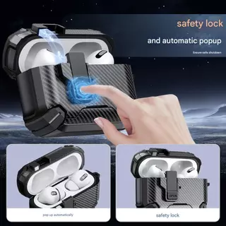 เคสป้องกัน for airpods ใหม่พร้อมที่วางโทรศัพท์มือถือสำหรับ 4/pro2