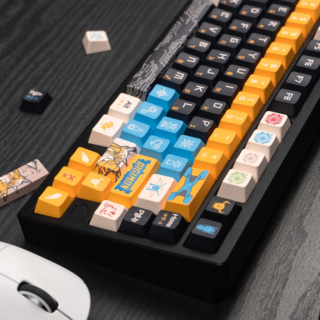 Digimon Keycap Black ความหนา 1.7 มม. PBT Cherry protail รูปที่ 8