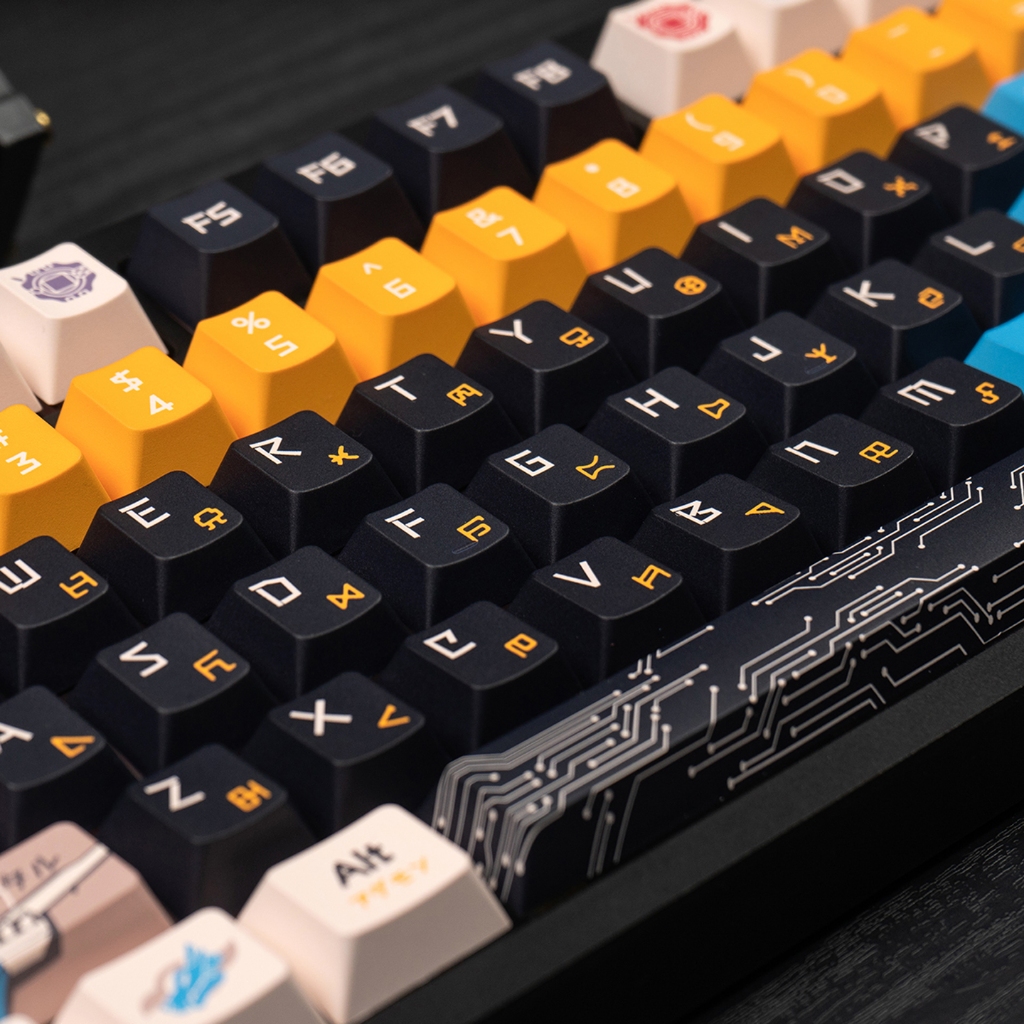 Digimon Keycap Black ความหนา 1.7 มม. PBT Cherry protail รูปที่ 7