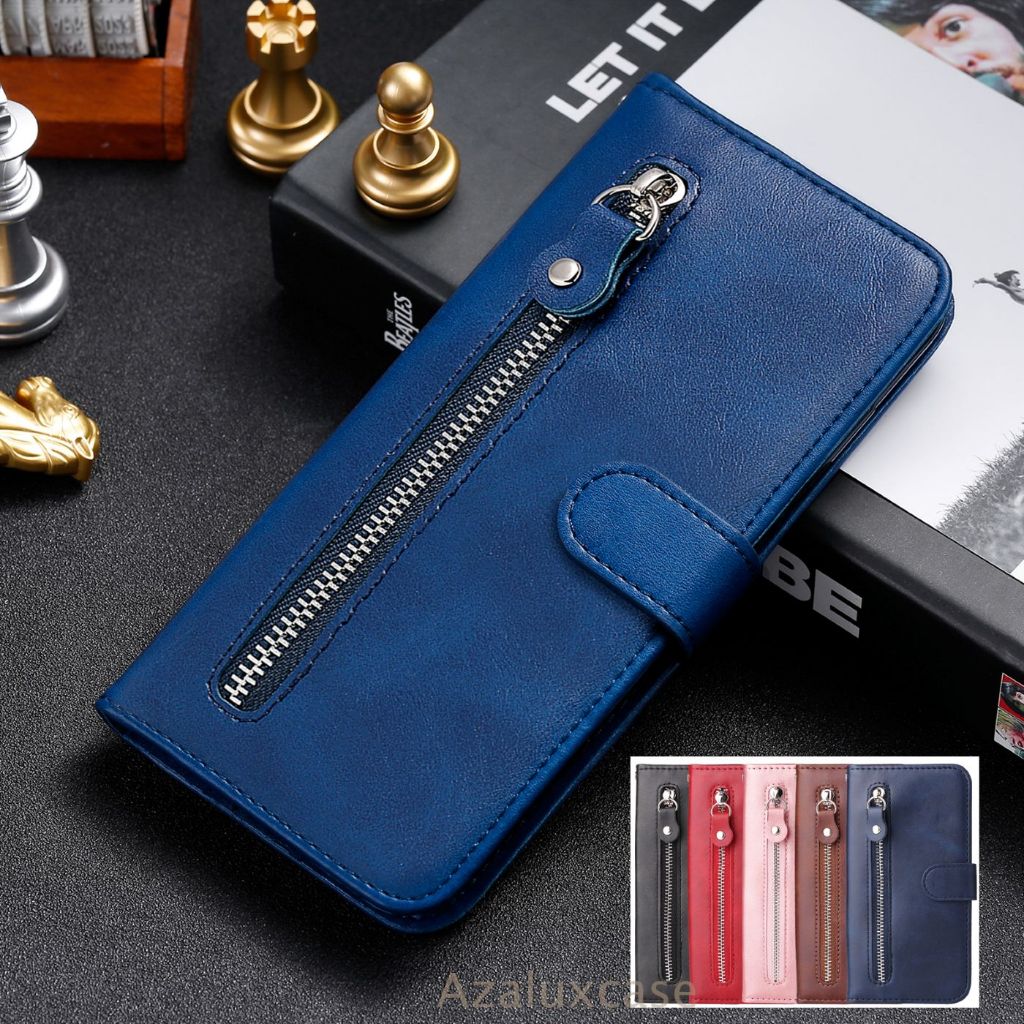 ซิปกระเป๋าสตางค์กระเป๋าโทรศัพท์สําหรับ Motorola Moto Edge 20 Pro S G8 Power Lite E6S 2020 E20 E30 E4
