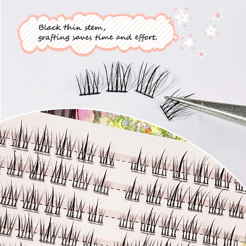 FEPO ขนตาปลอม 10 แถวที่สวมใส่สบายและมีน้ําหนัก 10 มม.-13 มม - รูปที่ 7