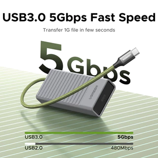 UGREEN USB-A+USB-C ถึง 2 * SD + 1 * TF Card Reader พร้อมเครื่องมือ SIM Ejector USB 3.0 OTG Storage และอ่าน 2 in 1 5Gbps Card Reader สําหรับอุปกรณ์ Apple และ Android