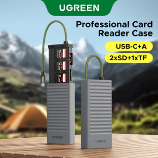 UGREEN USB-A+USB-C ถึง 2 * SD + 1 * TF Card Reader พร้อมเครื่องมือ SIM Ejector USB 3.0 OTG Storage และอ่าน 2 in 1 5Gbps Card Reader สําหรับอุปกรณ์ Apple และ Android