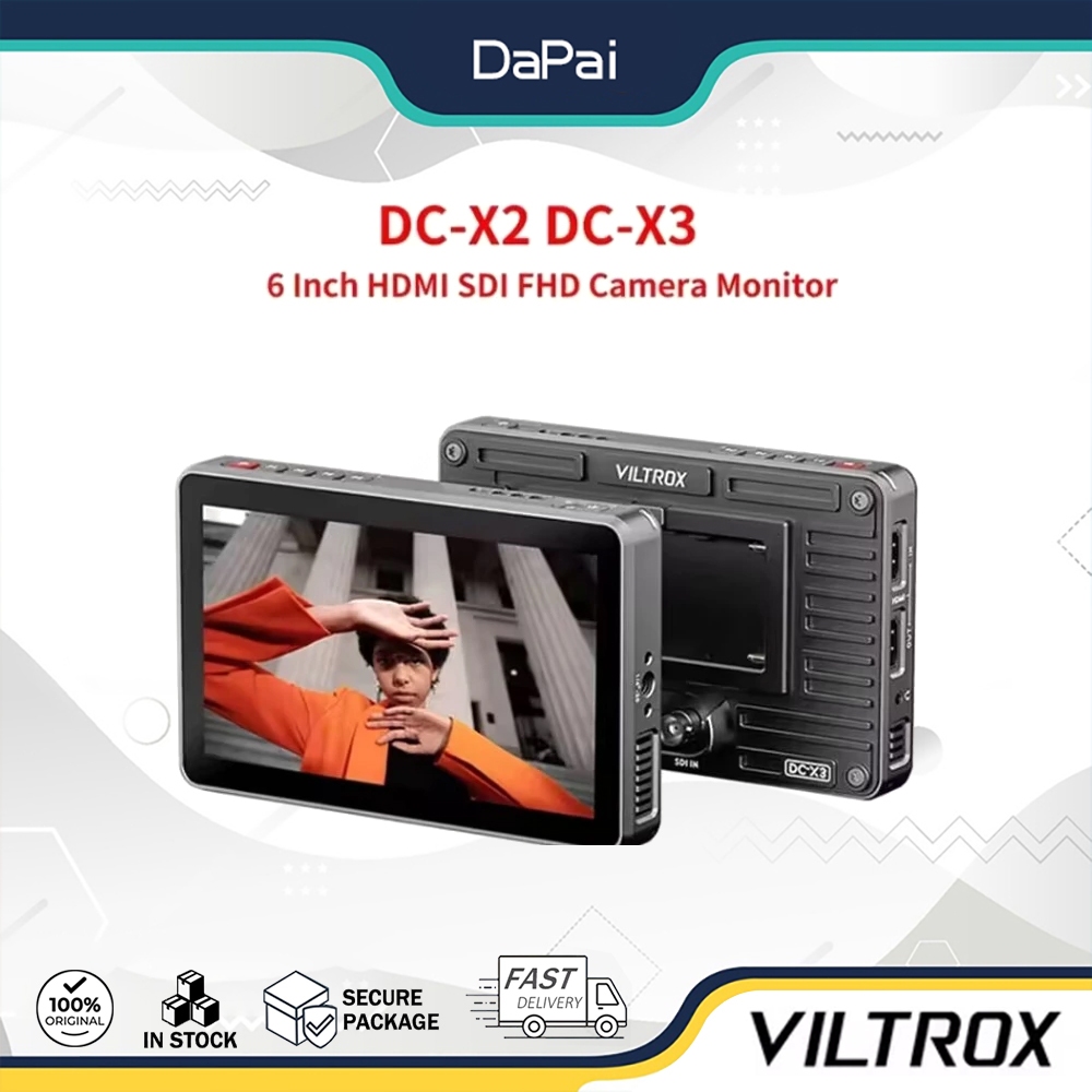 Viltrox DC-X3 DC-X2 6 นิ้ว 4K หน้าจอสัมผัสแบบพกพา 2000 Nits 1080P IPS HMDI SDI HD FHD กล้อง Monitor