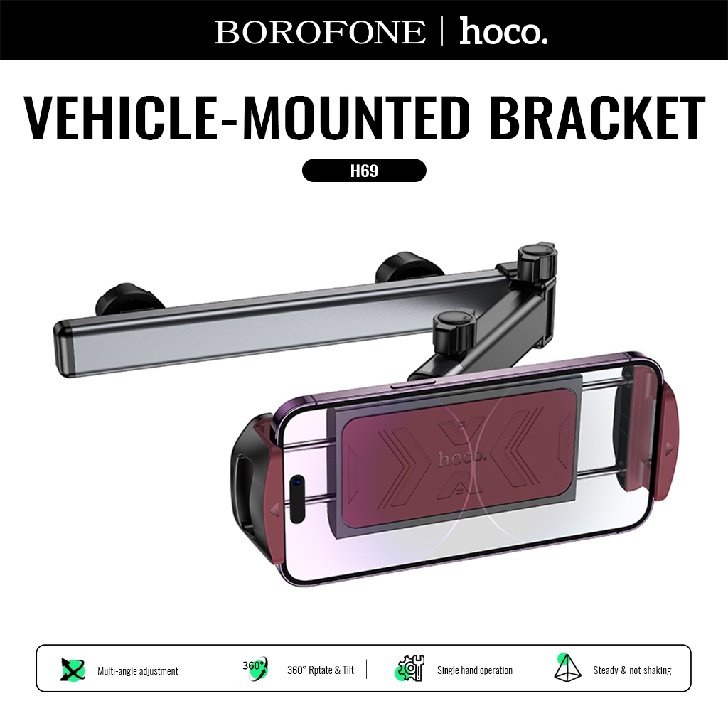 Hoco. H69 Car Holder ที่ยึดแท็บเล็ตในรถยนต์แบบยืดไสลด์ (พนักพิงศีรษะด้านหลัง)