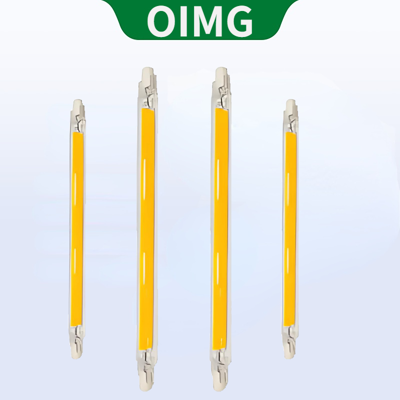 OIMG หรี่แสงได้ R7S หลอดไฟ LED 78 มม.15W 20W R7S Spotlight 118 มม.30W 50W โคมไฟข้าวโพด 189 มม.50W COB โคมไฟหลอดแก้วเปลี่ยนหลอดฮาโลเจน Cool/เป็นกลาง/Warm White Light