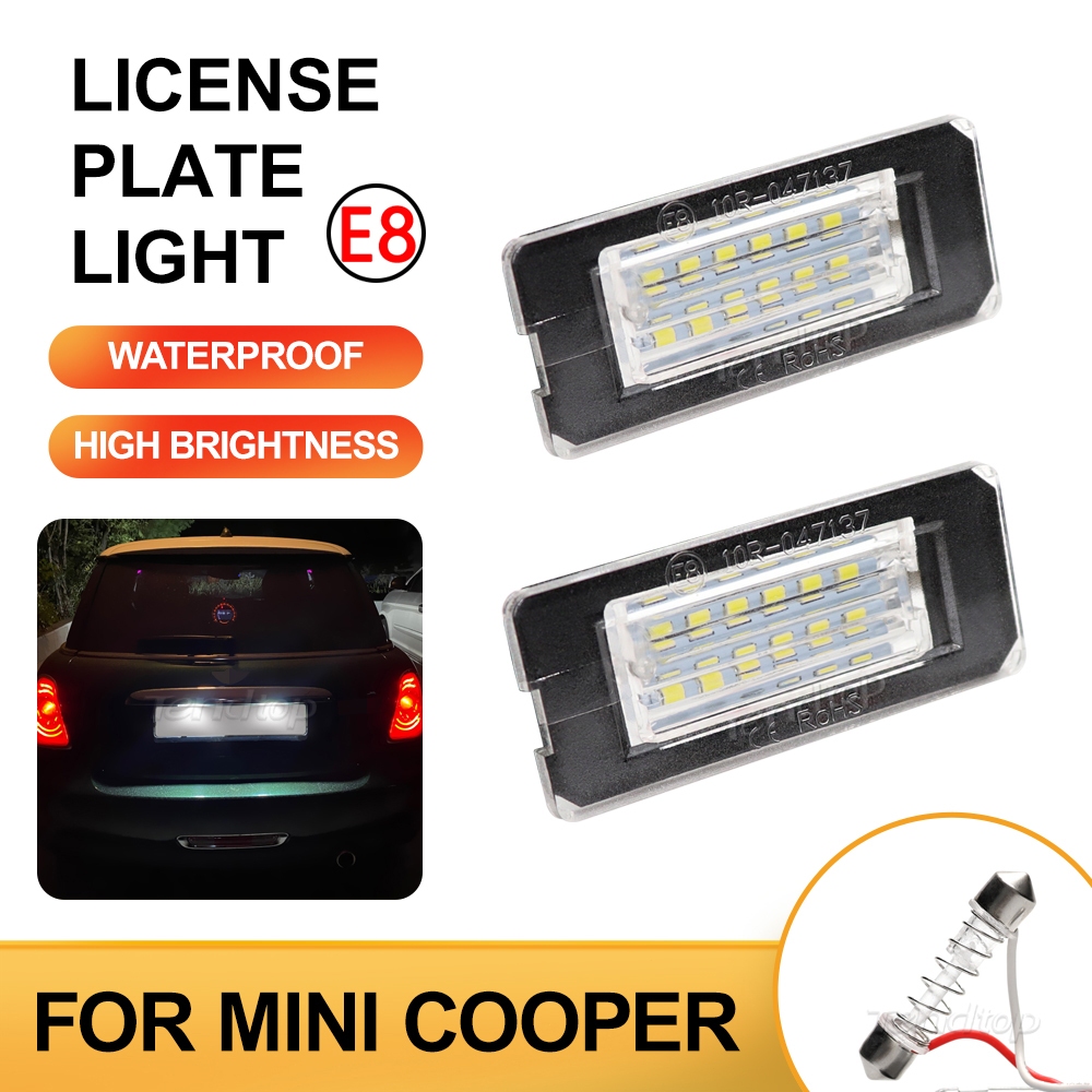2 ชิ้น หลอดไฟ LED ติดป้ายทะเบียนรถยนต์ สําหรับ BMW MKII Mini Cooper R56 R57 R58 R59 2006-2014