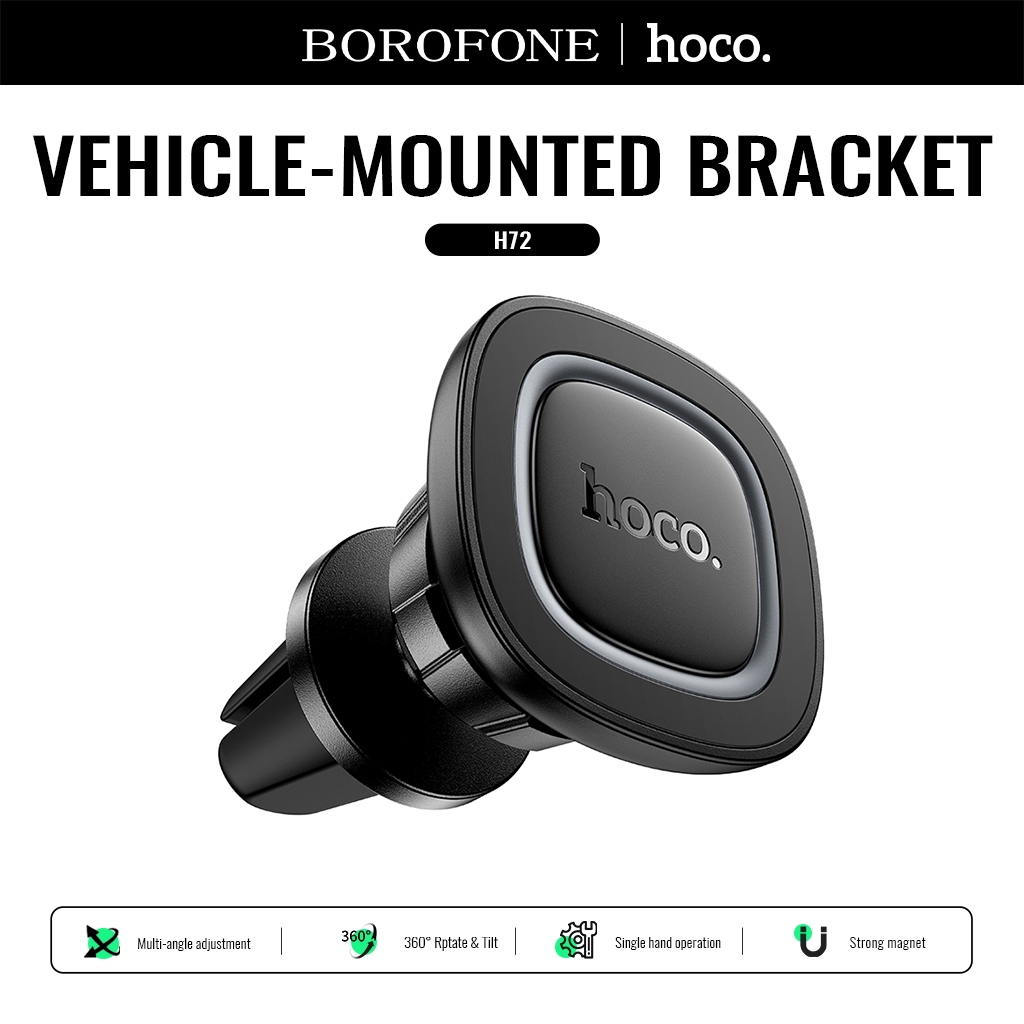 Hoco. H72 Car Holder ที่วางโทรศัพท์ในรถยนต์แบบแม่เหล็ก (ช่องระบายอากาศ) รับประกัน 1 ปี